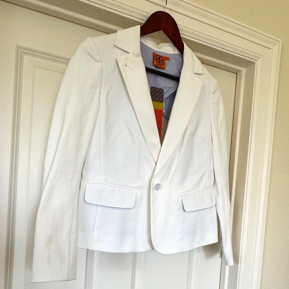 Tory Burch White Blazer Size Small